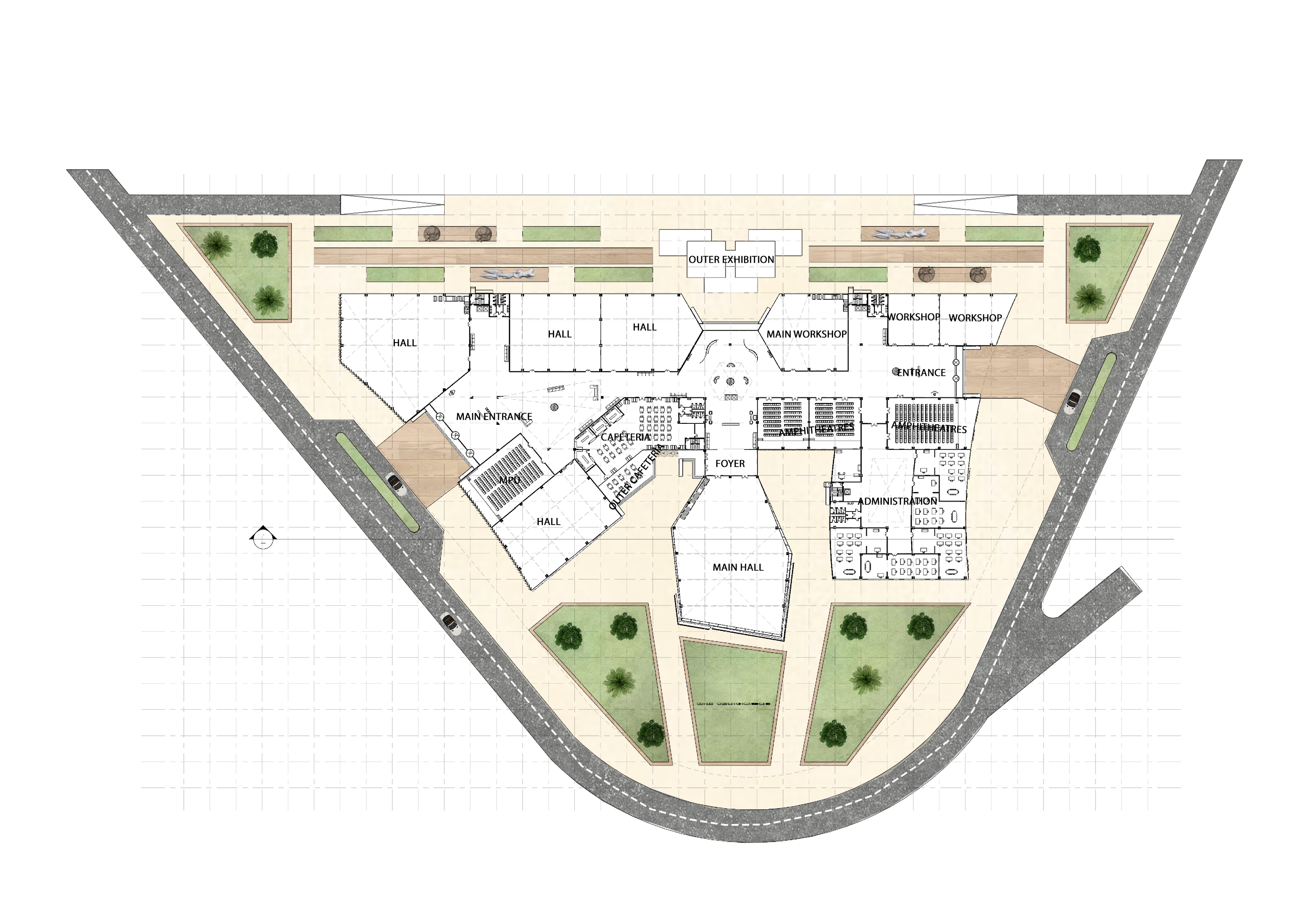 AOI 展览研究中心丨开罗大学工程学院建筑系-6
