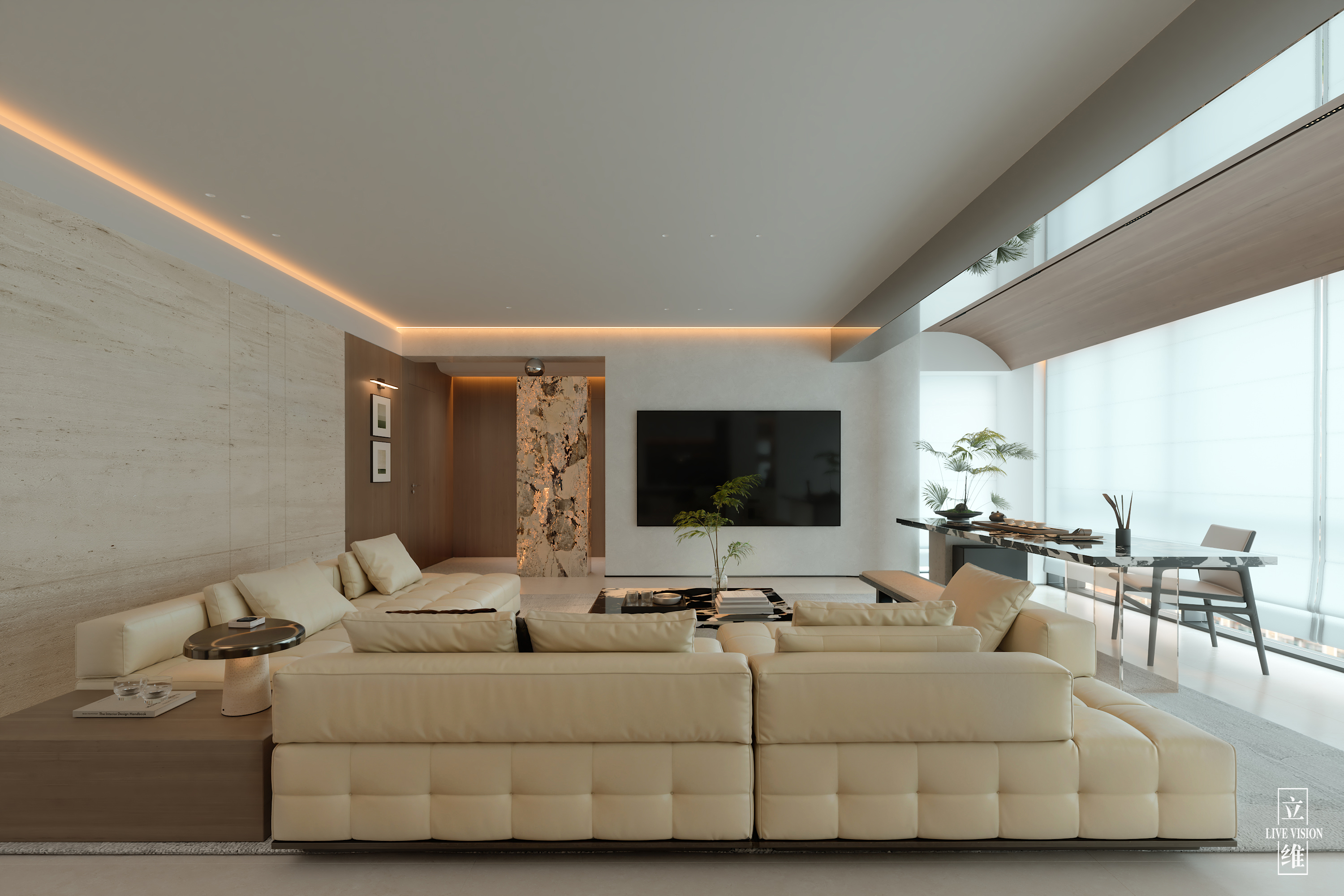 海景云翡·现代意式极简客餐厅丨中国汕头丨沐辰设计-7