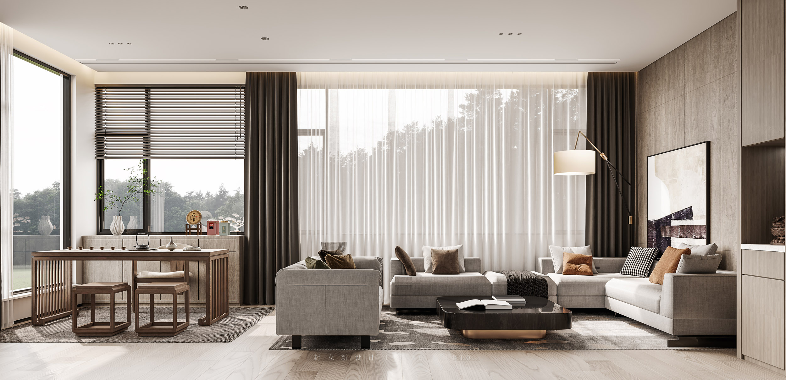 现代平层设计，光影韵律的优雅呈现-7