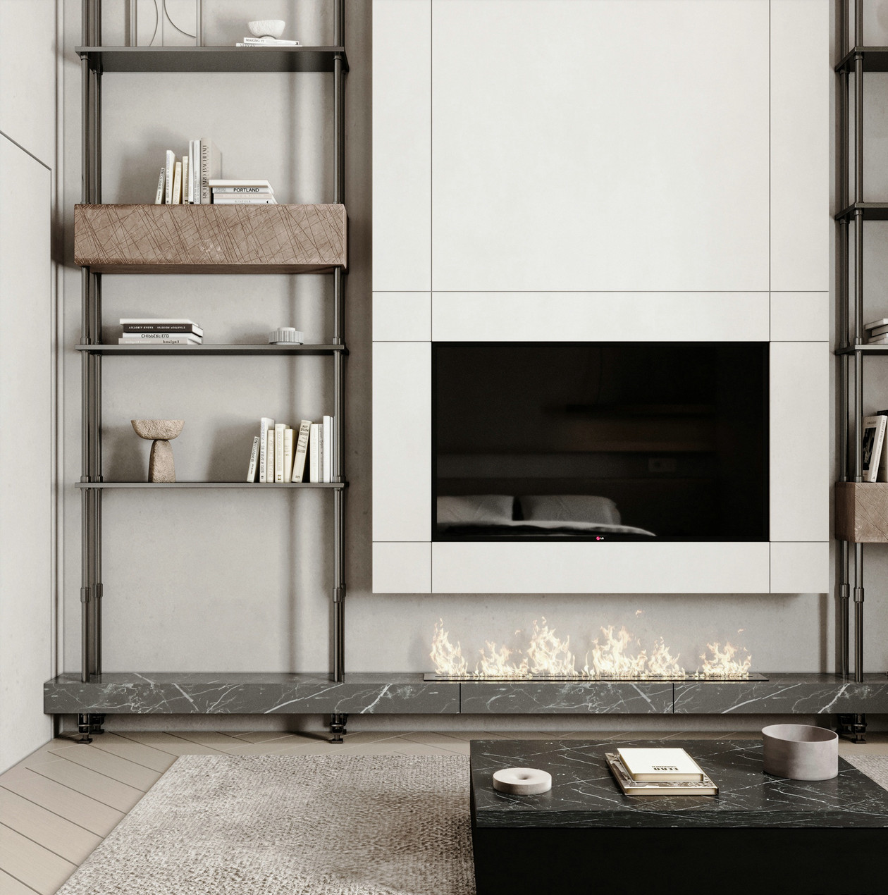 中性色系住宅设计 质感完美掌控，经典自然演绎-11