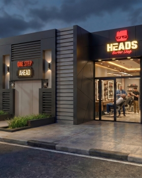 Heads Barber Shop - 3ds Max to AI-Powered