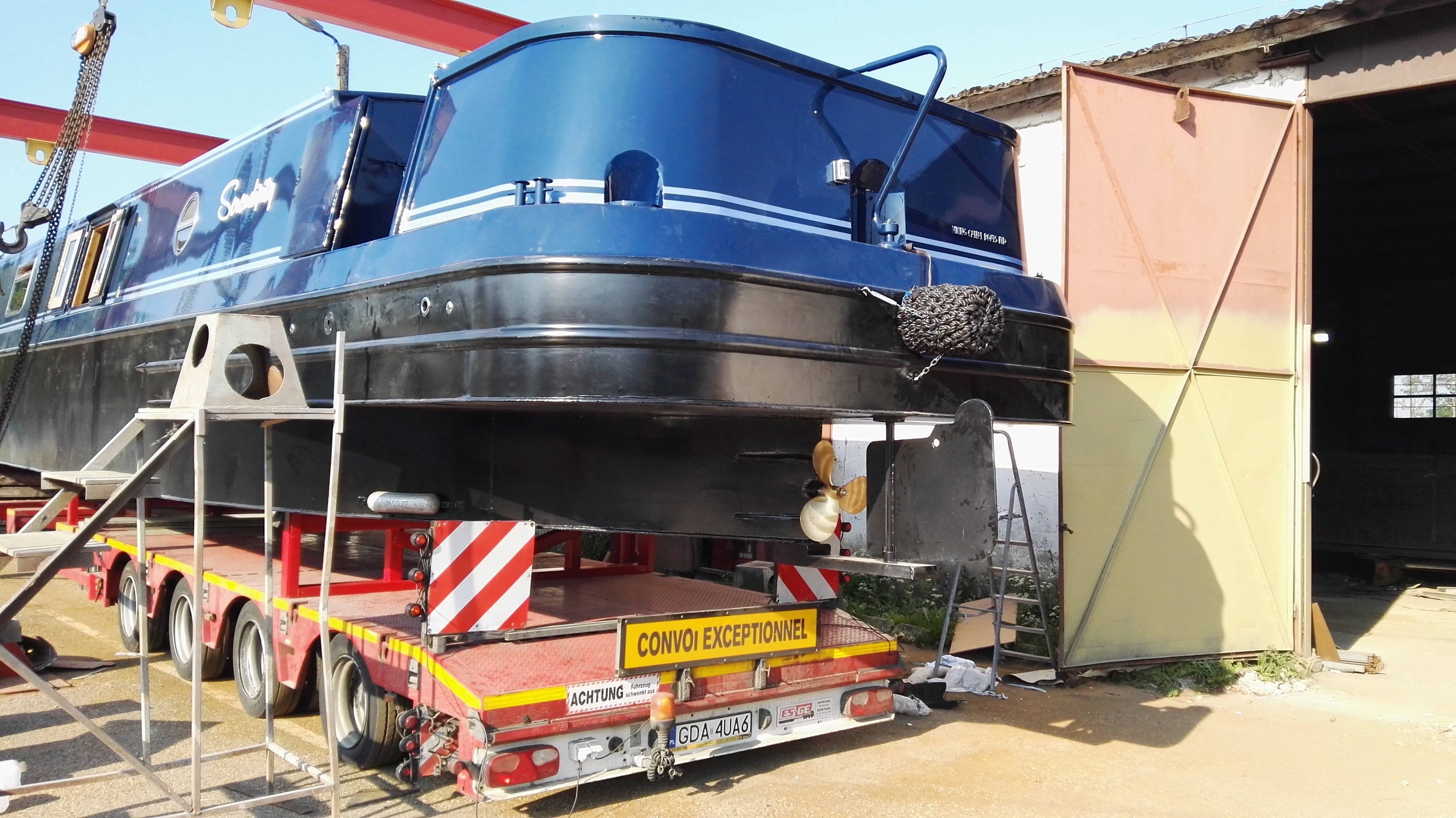 CANAL BOAT SERENDIPITY logo and interior-8