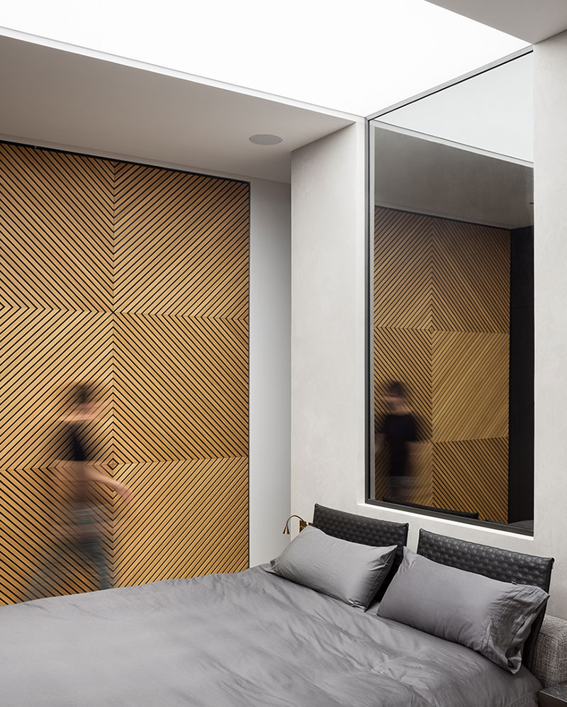 巴塞罗那原木艺术天花板的现代公寓-11