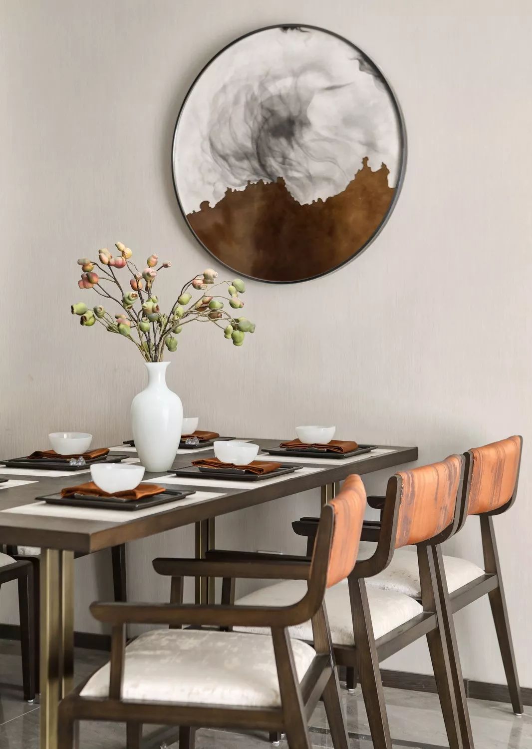 万科泉州金域滨江项目 | 新中式风格的优雅空间-13