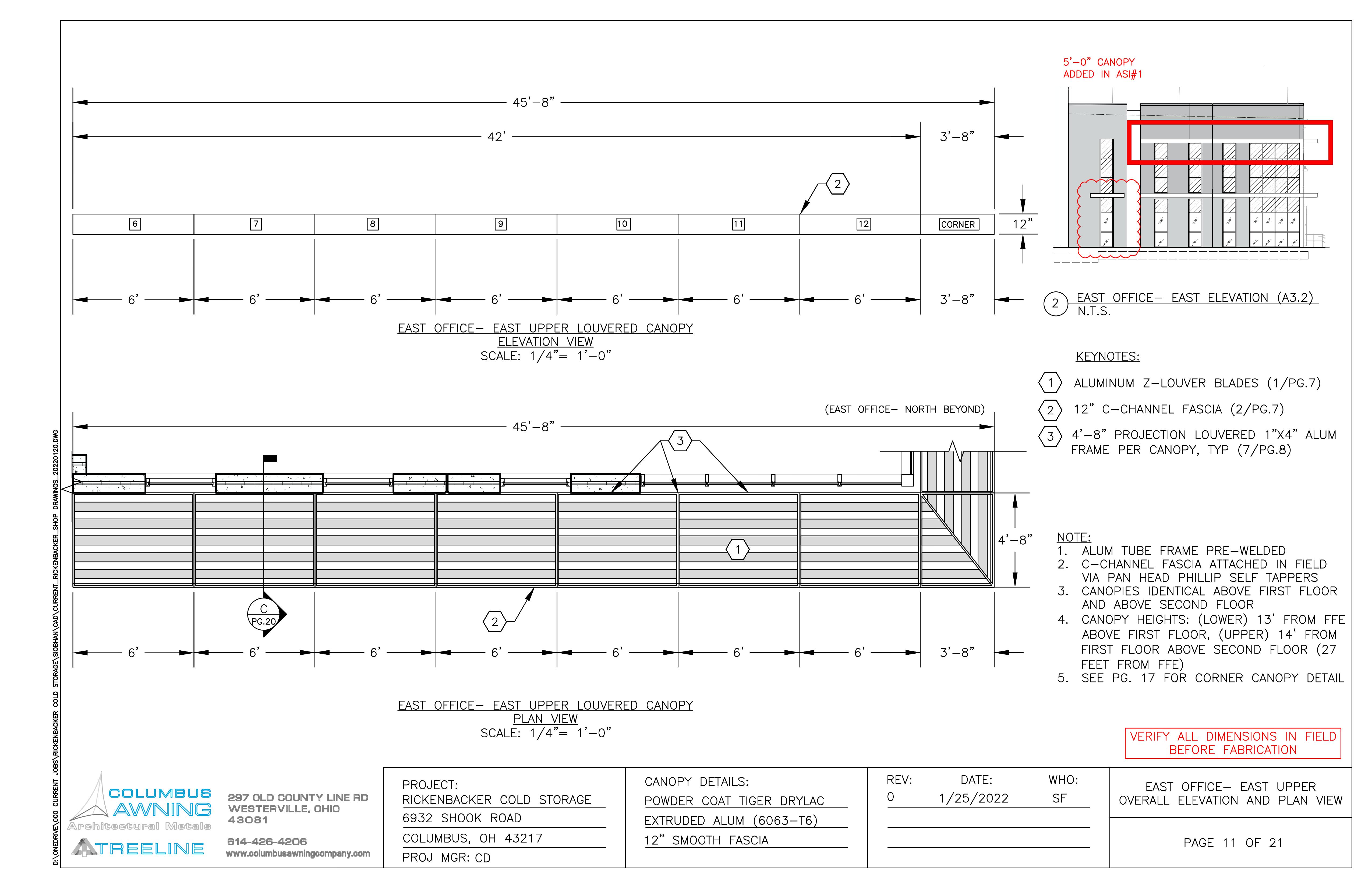 Cantilevered Canopy Project- Rickenbacker Cold Storage-10