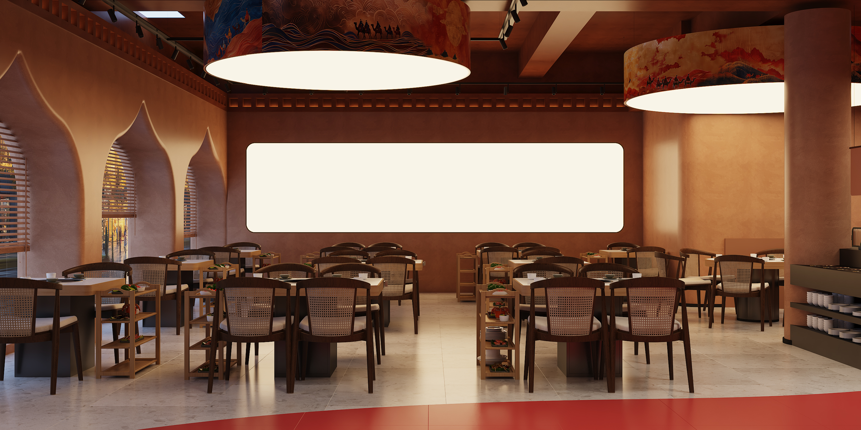 牛羊肉餐馆SI效果图设计-3