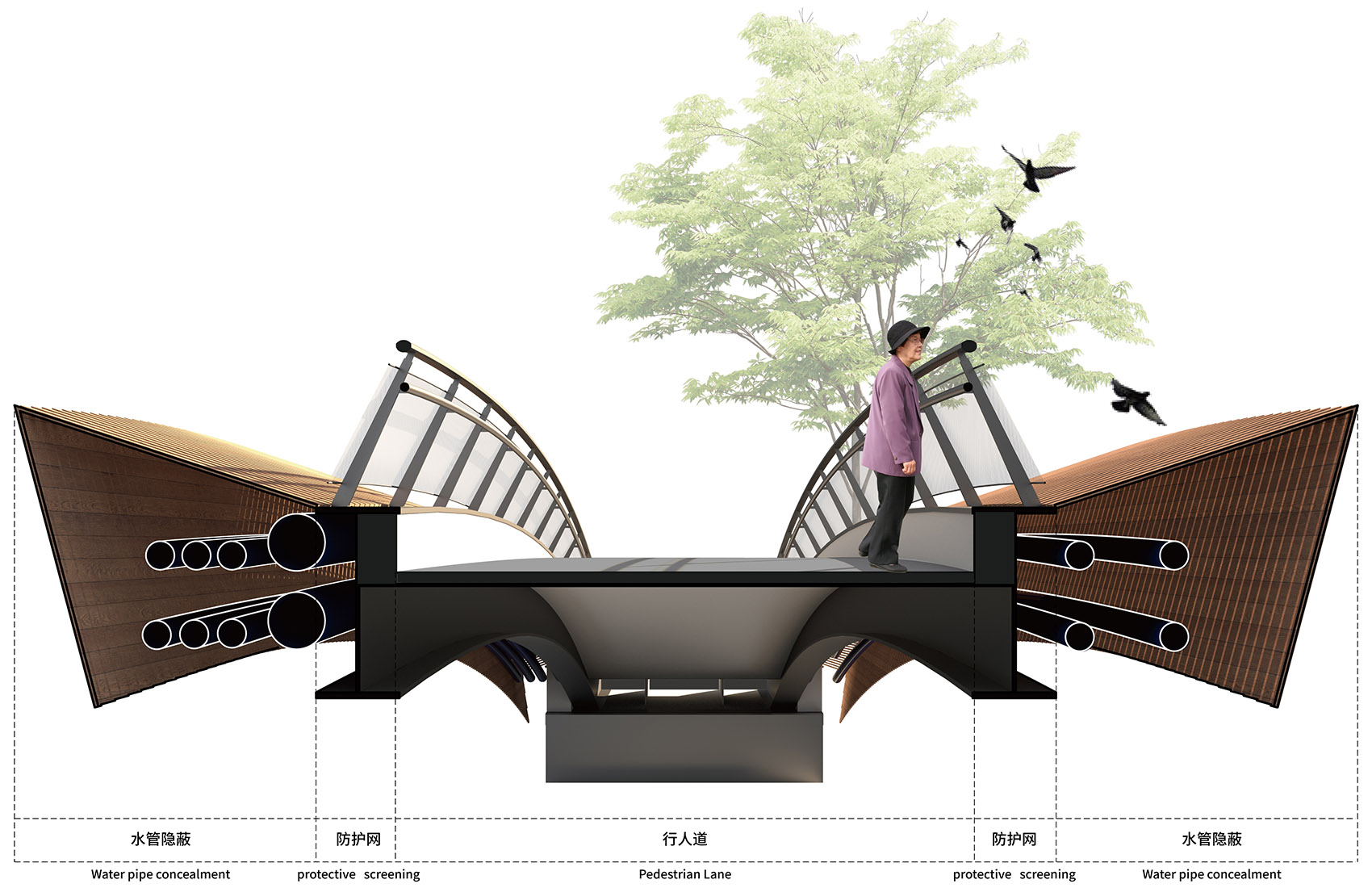 上海新江湾城便民桥改造丨中国上海丨立木设计-29