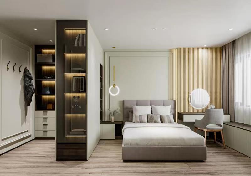 邯郸现代轻奢全屋定制家具展厅设计丨中国邯郸-0