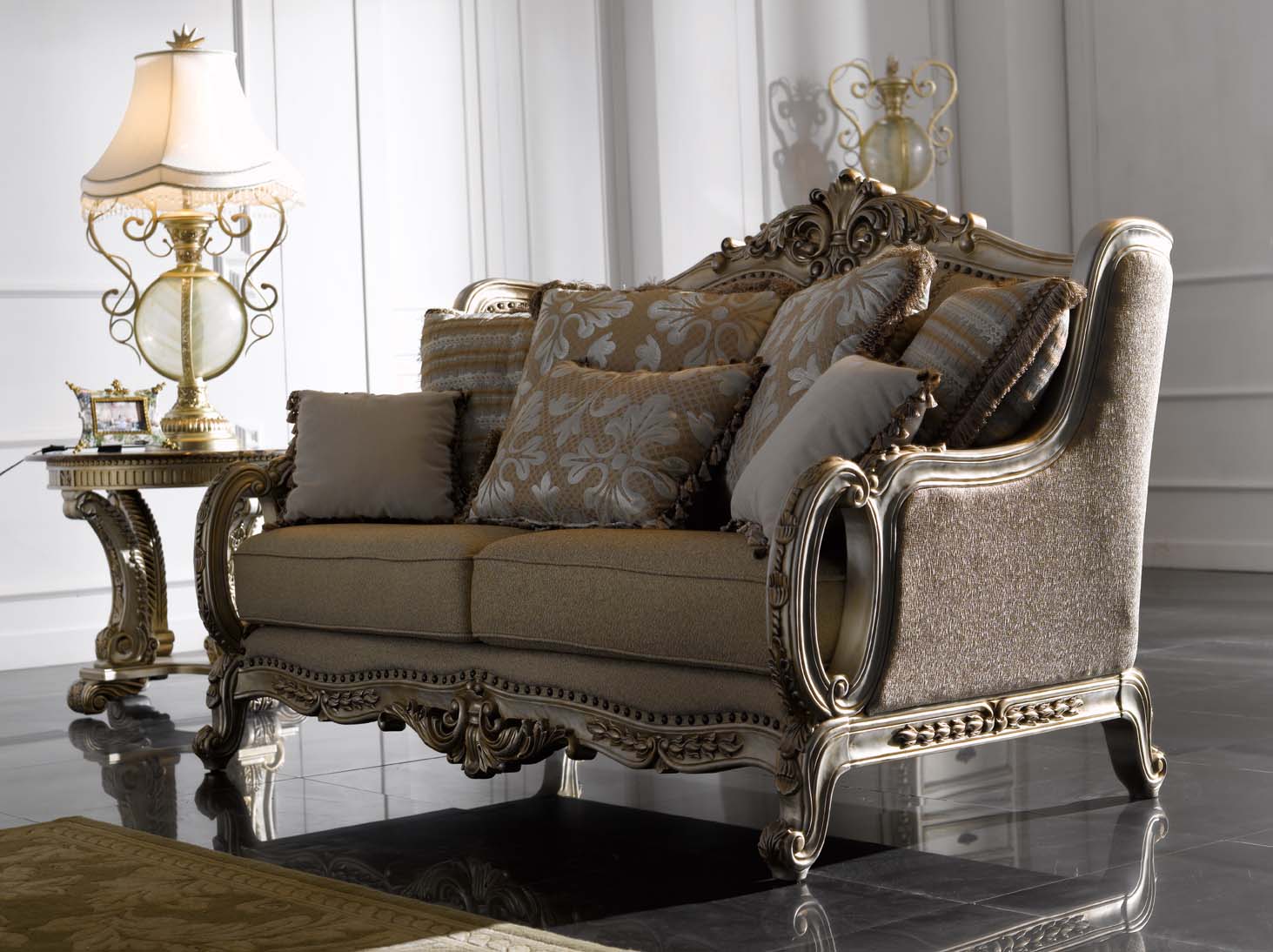 高清古典美式风格 卧室客厅餐厅书房家具场景图片素材-2-25