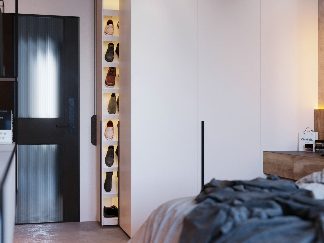 橙蓝双色打造惊艳空间，专业点评设计亮点-30