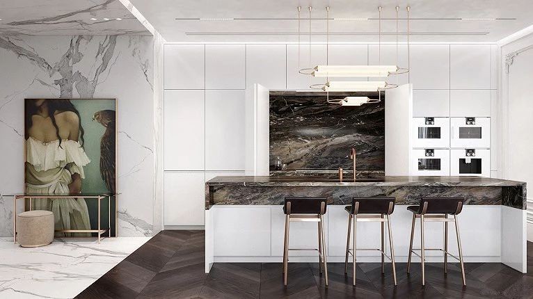 现代简约轻奢风格 | 混搭元素打造高级感大宅-2