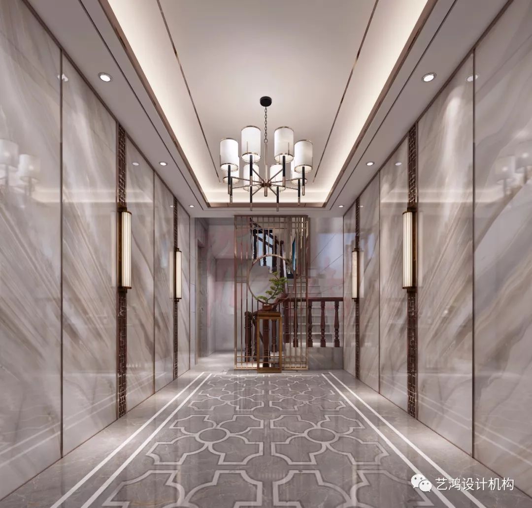 新中式风格高档住宅设计,传统与现代的完美融合-3