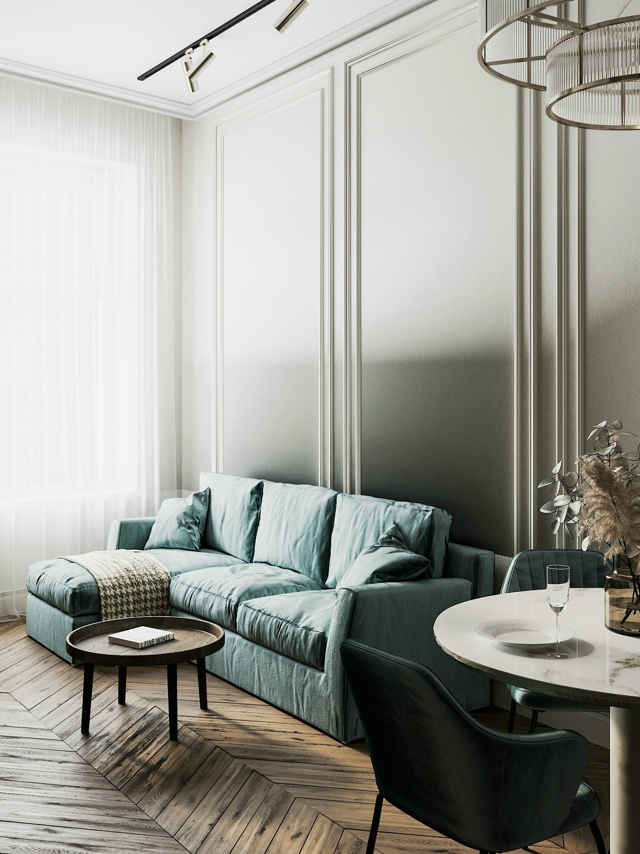 53㎡原木+蓝色 掀起席卷夏日的迷人风暴-4