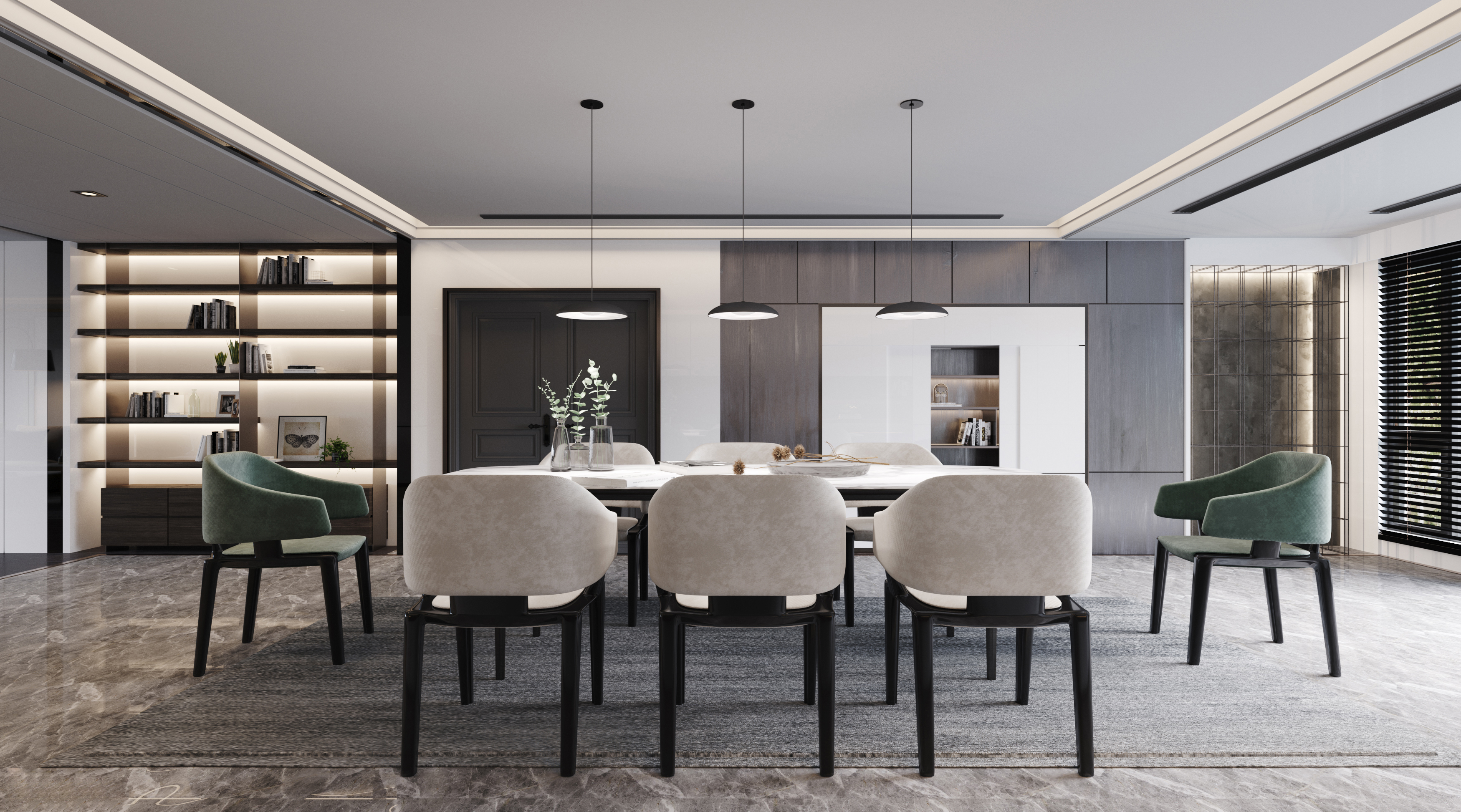 广州增城峰尚九里大平层别墅 | 自然美学与空间流动的完美融合-10