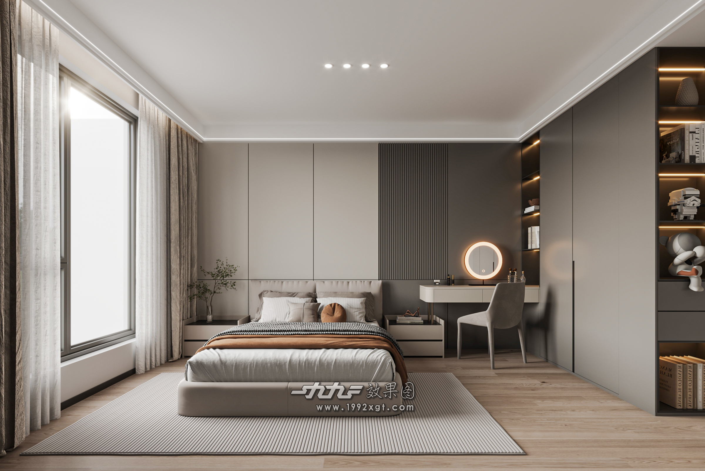 现代简约客厅，暖火炉旁惬意生活-5