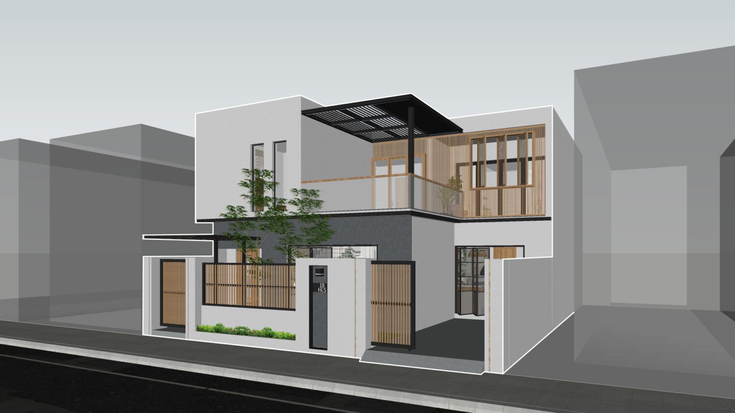 SketchUp房屋外部模型丨Thanh Hoang-2