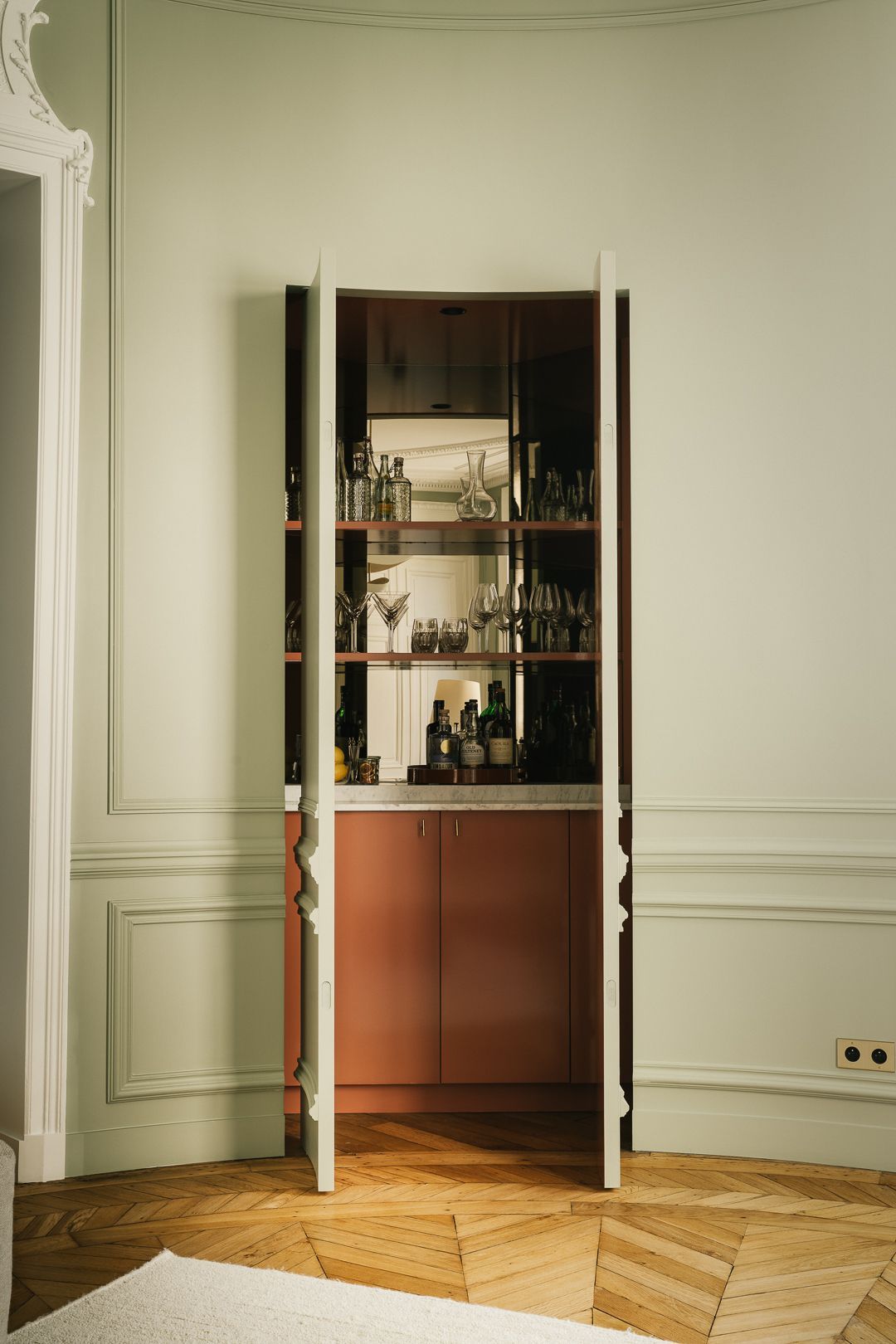 巴黎160平米奥斯曼风格公寓大胆彩色翻新丨法国巴黎丨Supercraft工作室-34