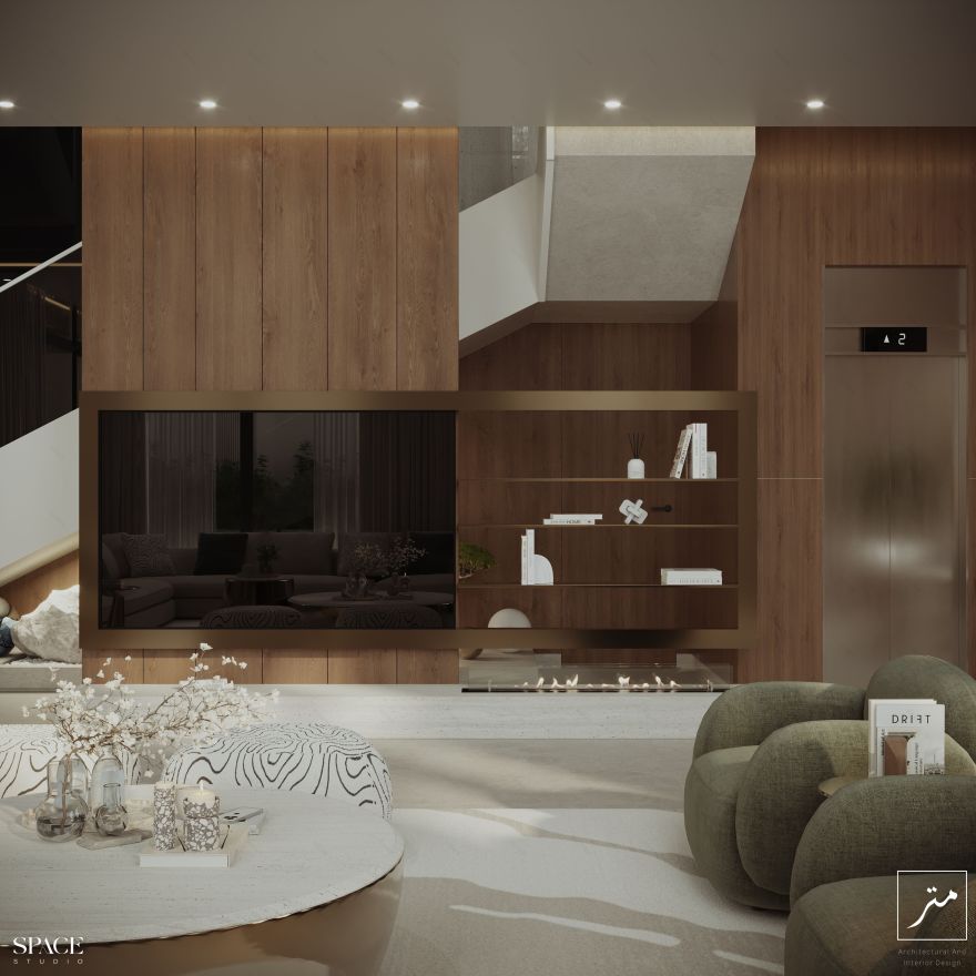 两层通高的大厅丨沙特阿拉伯-20