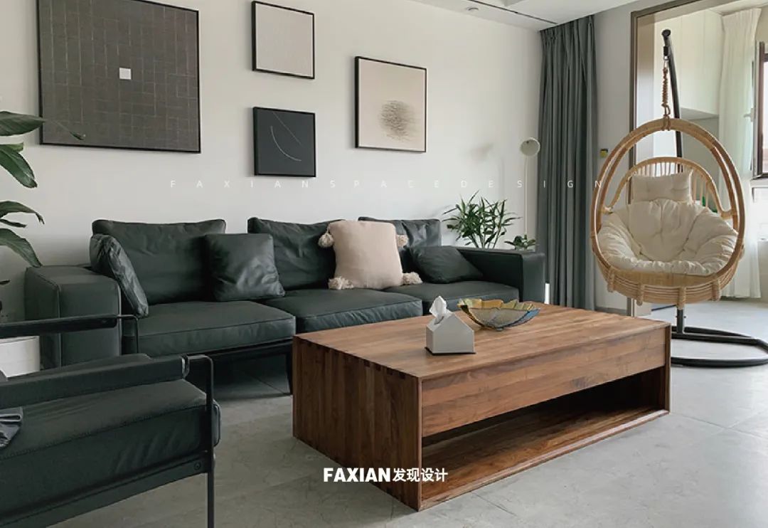 济南 136㎡北欧风私宅,原木元素与无主灯设计展现极简魅力-22