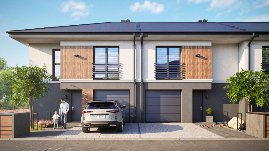 Szeregówka | Wizualizacje Architektoniczne 3D-10