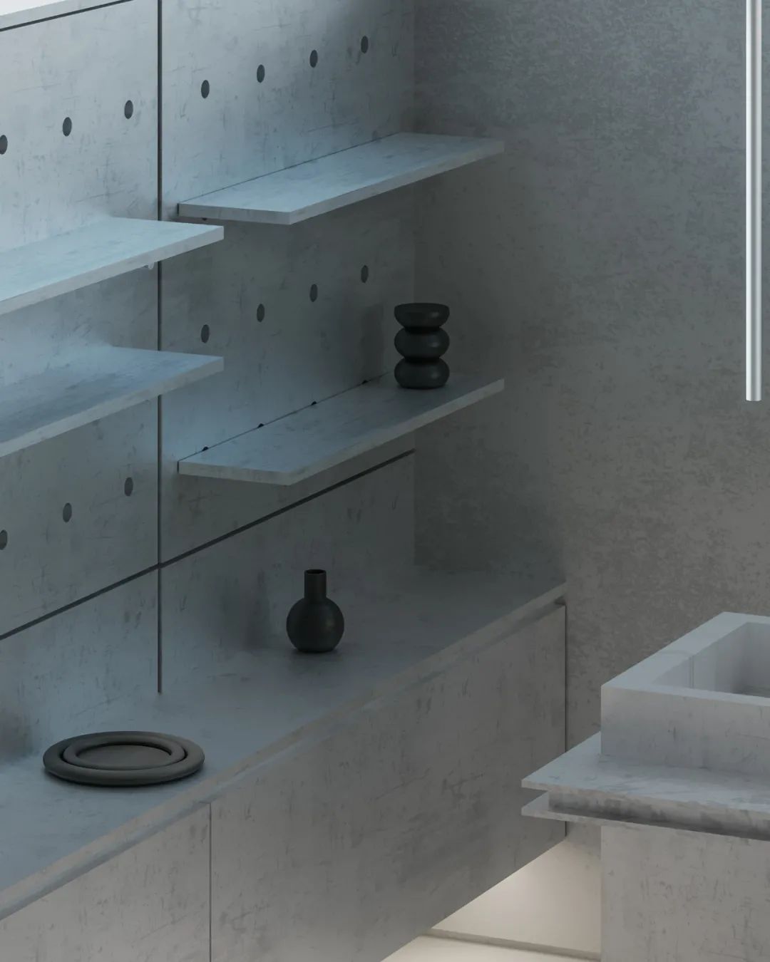 东莞碧桂园简约质感空间设计-34