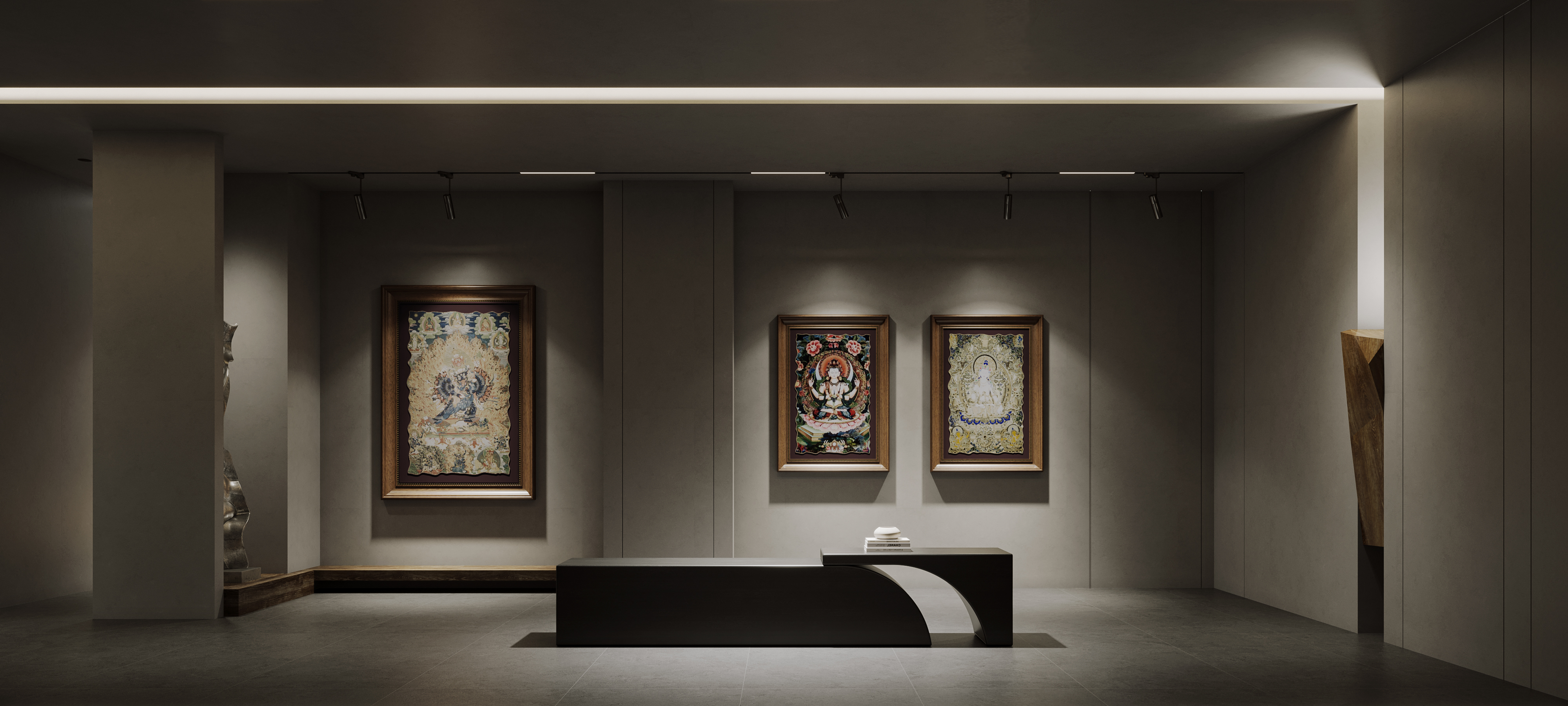 长沙唐卡艺术馆 360 平诧寂演绎丨中国长沙丨微视设计-6