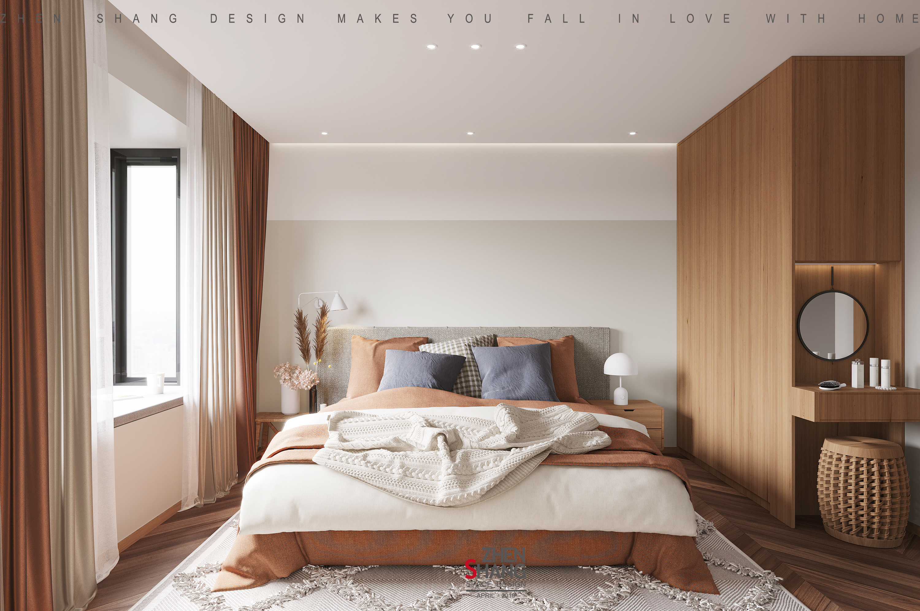 南瓜色北欧 | 甜蜜温暖的空间设计-8