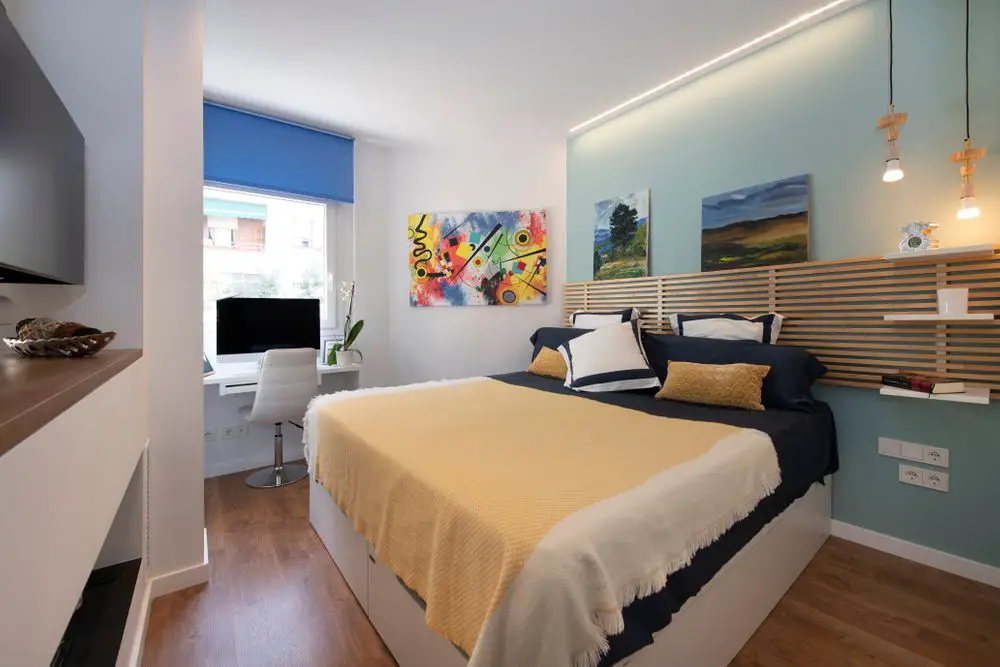 旋转电视打造活力空间 | 54m2 公寓的巧妙设计-14