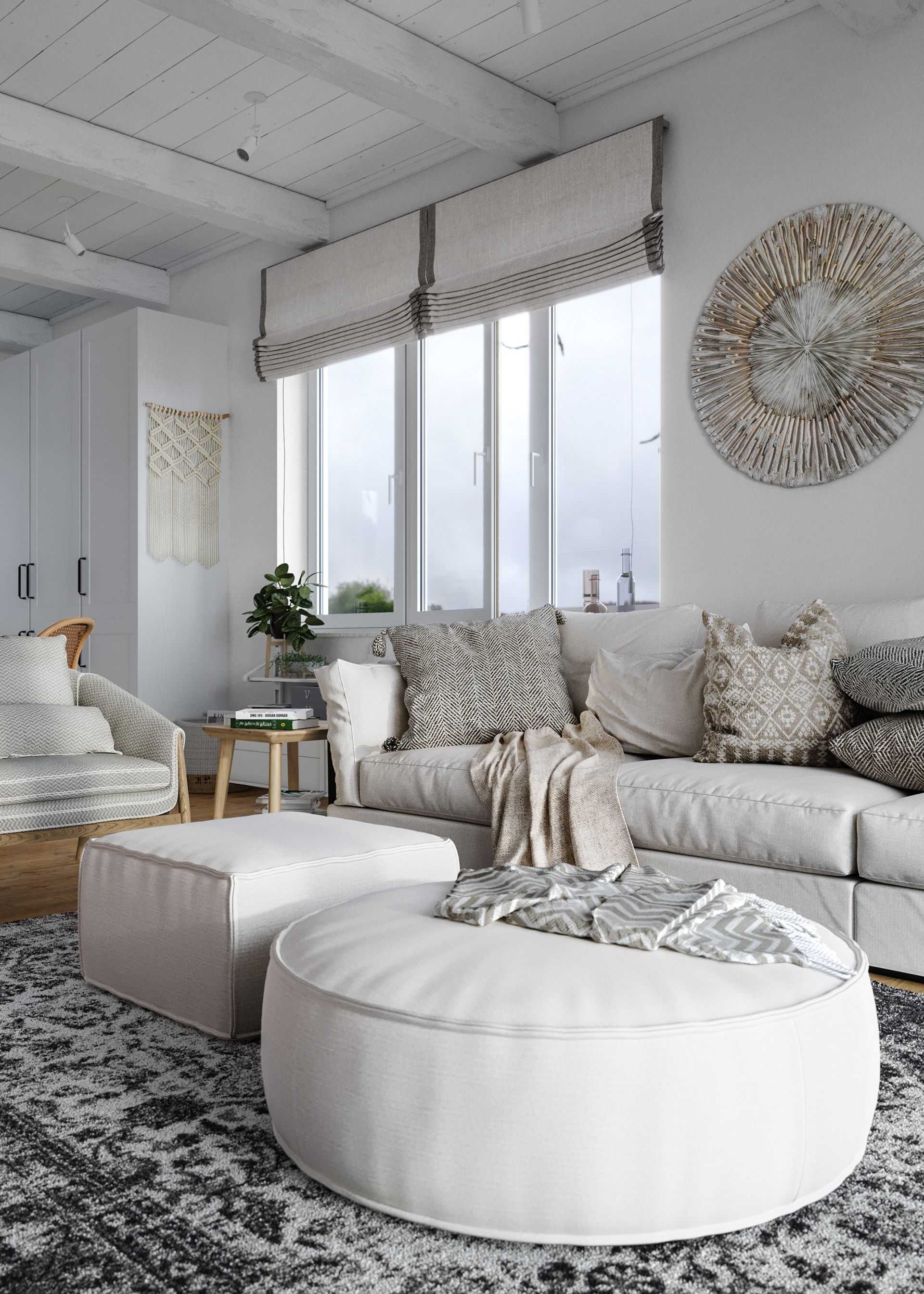 Guryevskaya Sloboda 村 3 号住宅室内设计丨Sergey Kachalov-5