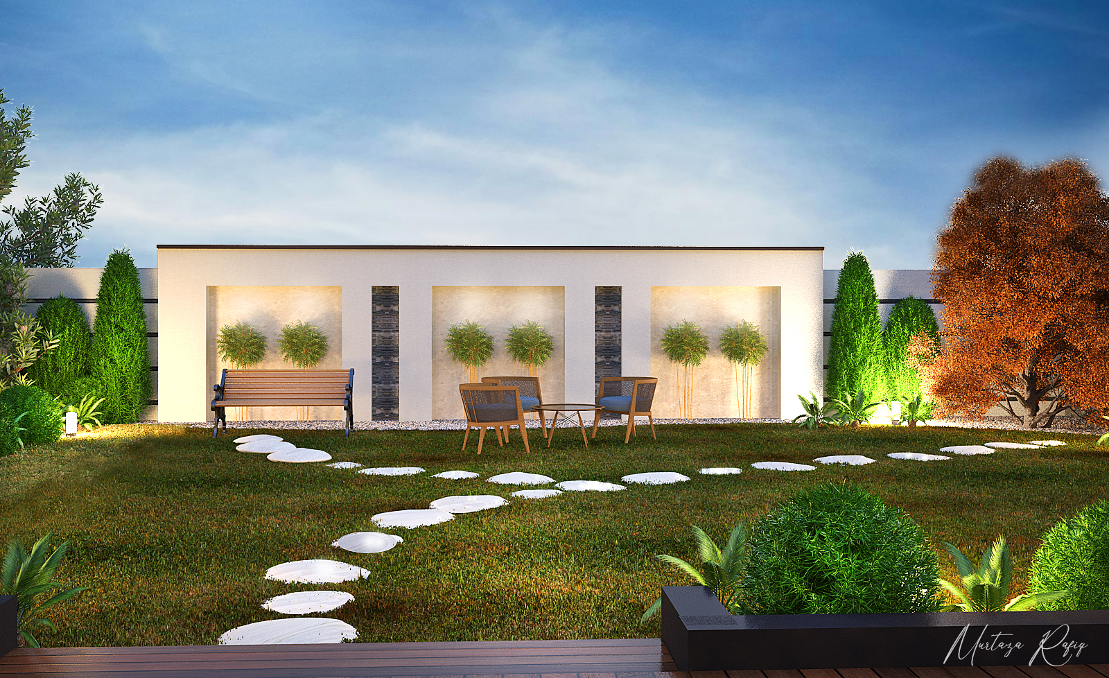 Lawn & Sitting Area-0