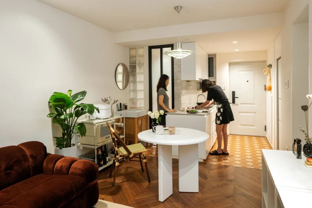 50㎡老破小逆袭 · 开放式布局++ 多功能空间,打造舒适独居小屋丨中国上海丨@李梦婕Maggie-25