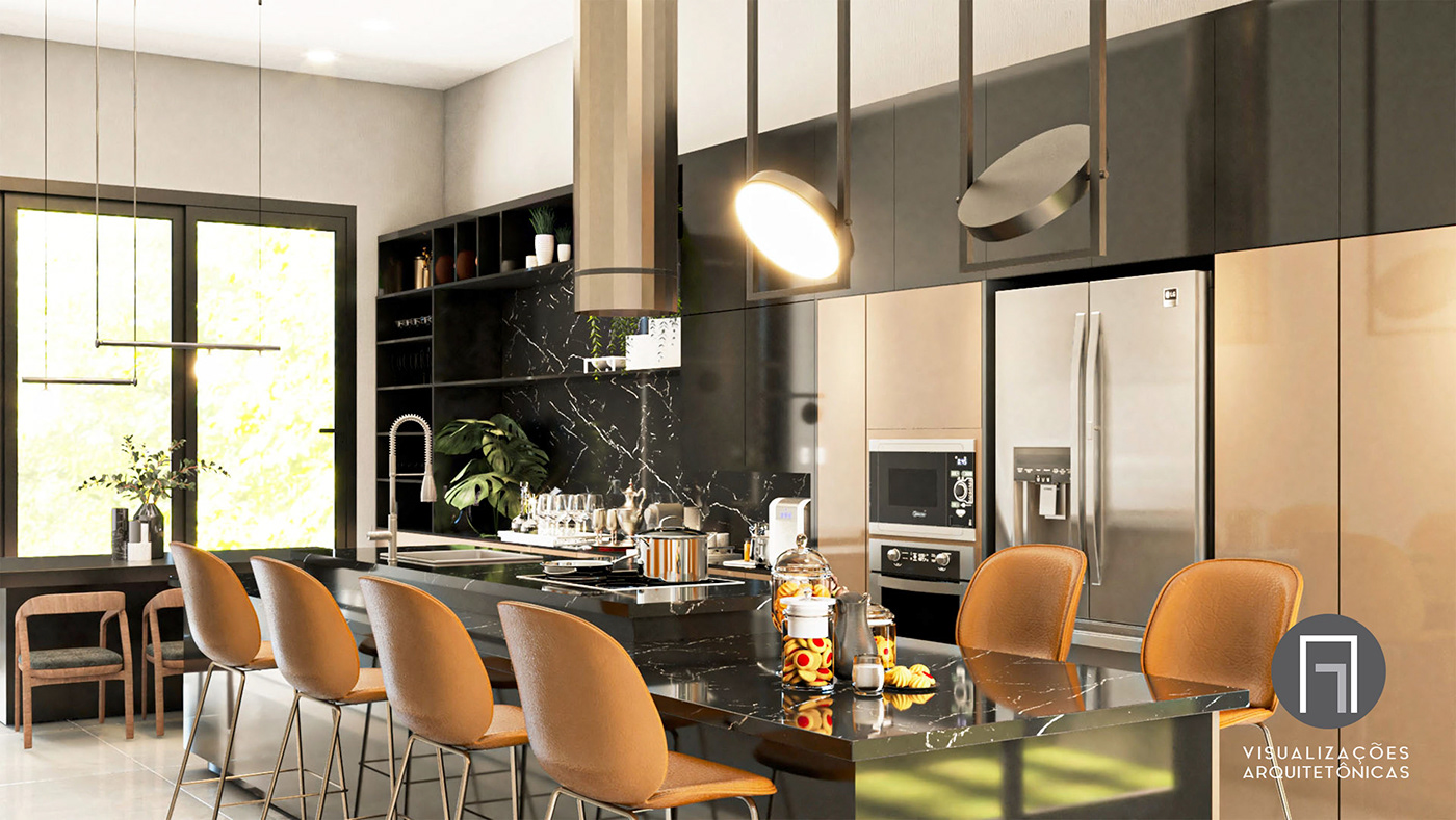 巴西 Sinop 住宅厨房设计丨Rota e Kuntz Engenharia-7