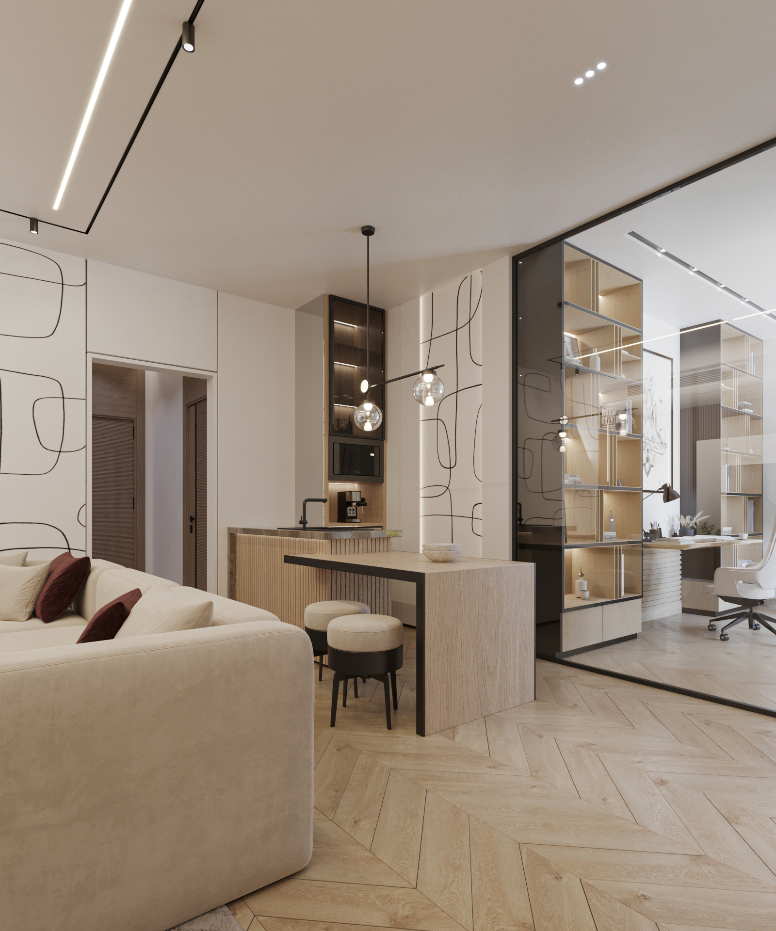 奢华·西高尔夫住宅丨埃及开罗丨MYS Architects-40