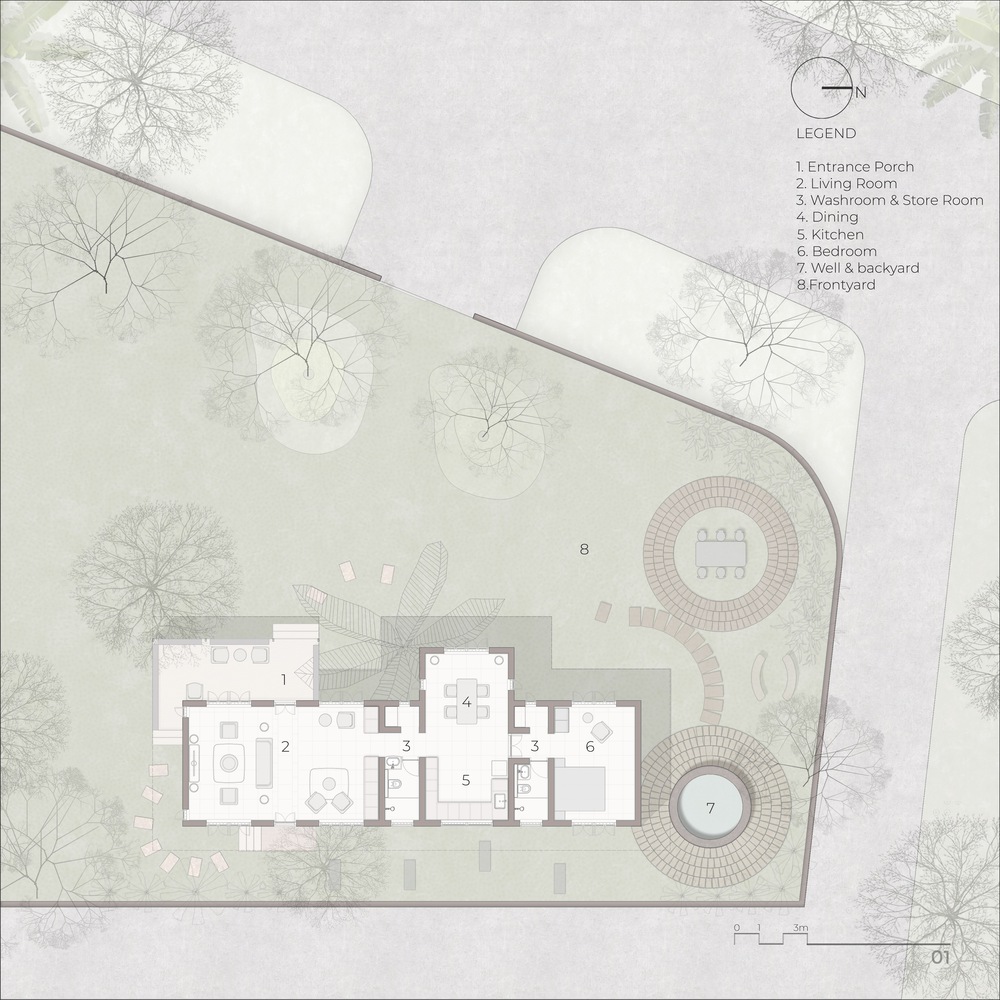 融入自然的印度乡村故居-26