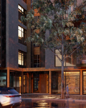 公寓楼·可视化（效果图）

注：VISUALIZATION常见在建筑领域表示把建筑设计以可视化形式呈现出的效果图，如果此语境并非建筑领域，可以根据实际情况参考修改只按常规建筑领域的理解给出此翻译，以确保唯一性 丨景观建筑师Adrianna Rutkowska