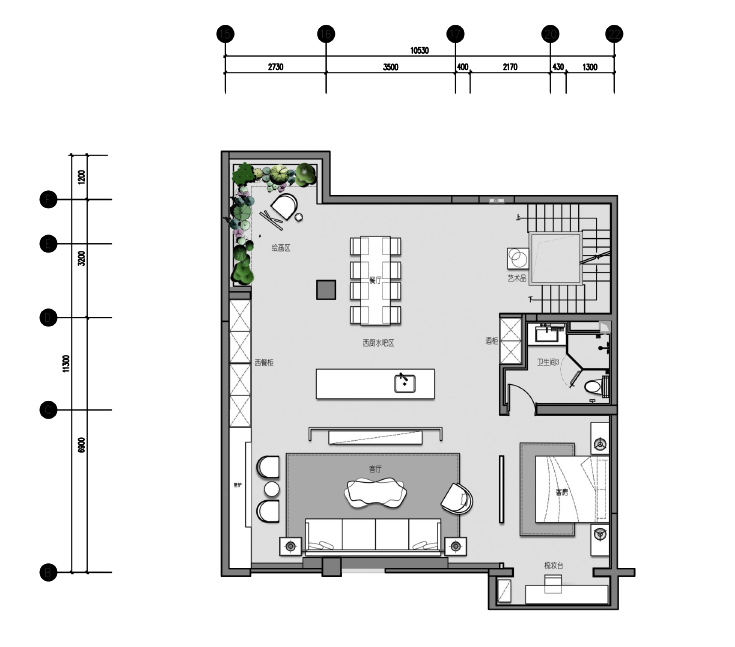 国瑞熙墅叠拼样板间-49