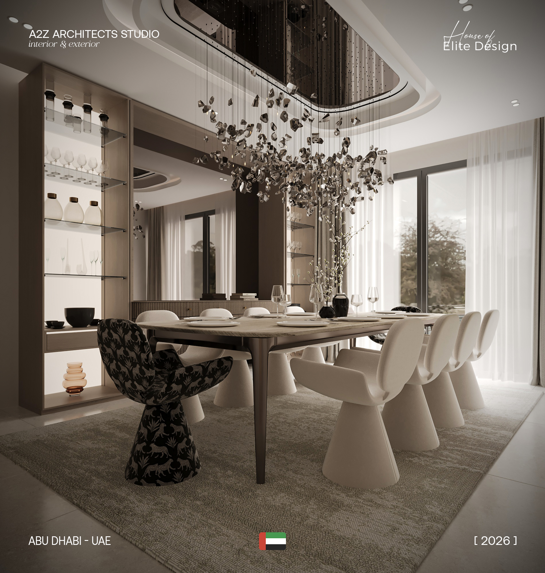 简约餐厅丨United Arab EmiratesAbu Dhabi丨A2Z Architects™-7