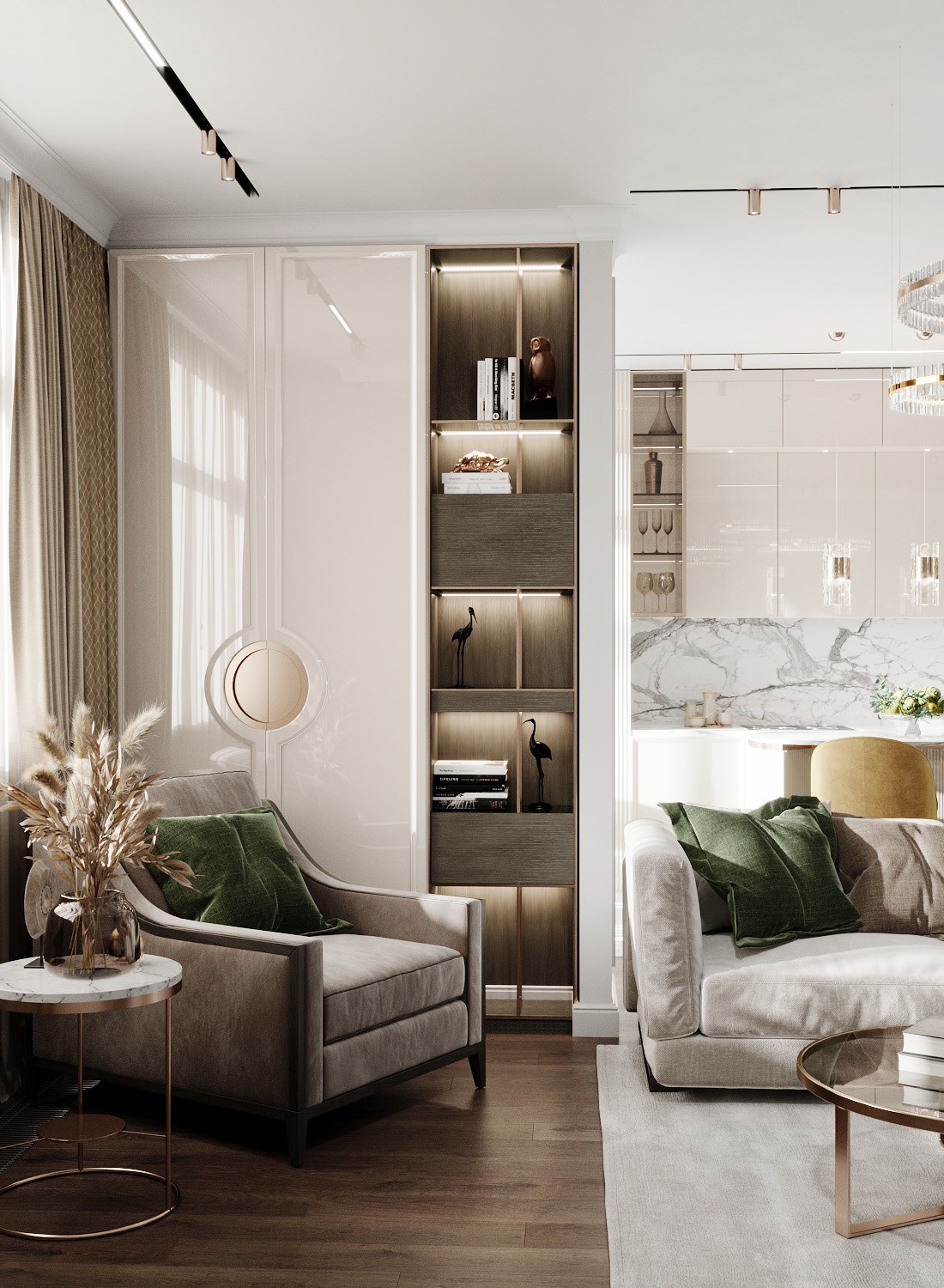 160平 现代混搭风格-1