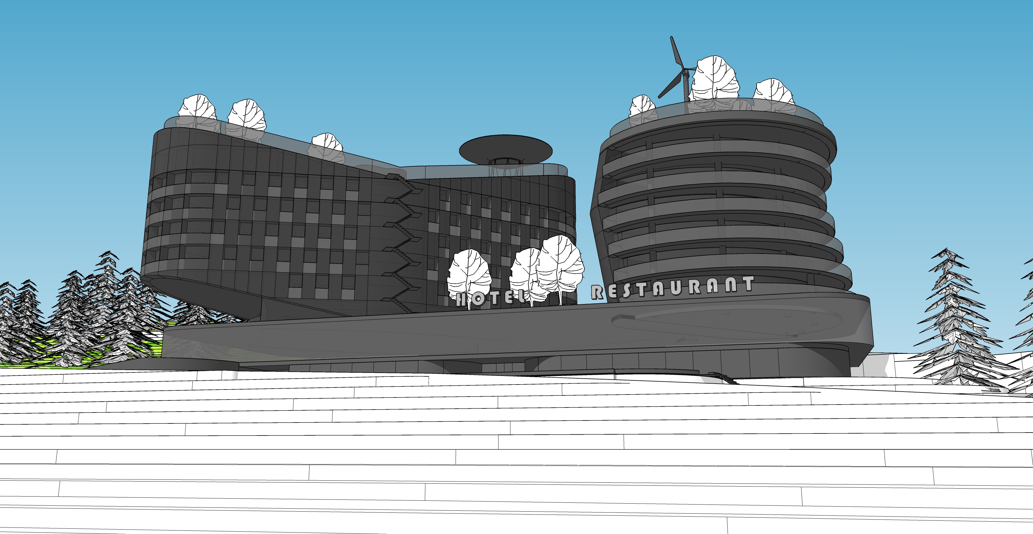 Гостиница. Эскизы.-7