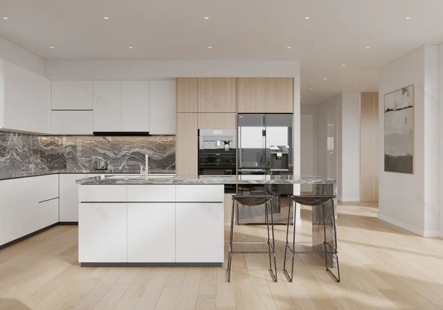 多款式岛台设计,厨房C位-56