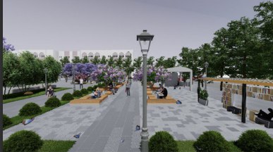 Al-Kindi Complex Front Plaza Landscape Design-2