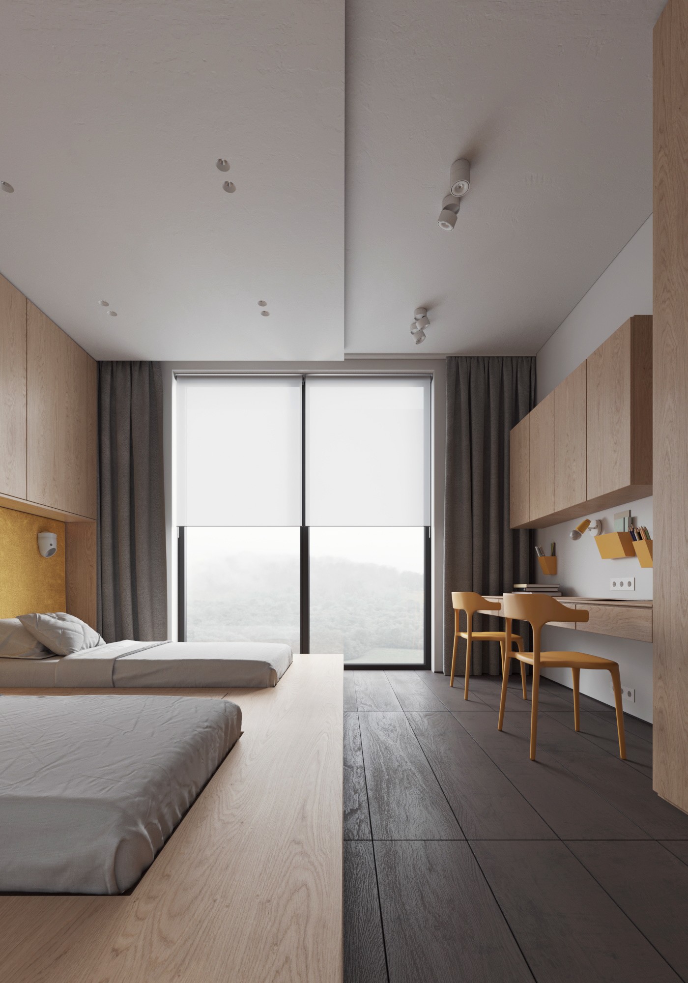 高级黑 极简别墅设计！-68