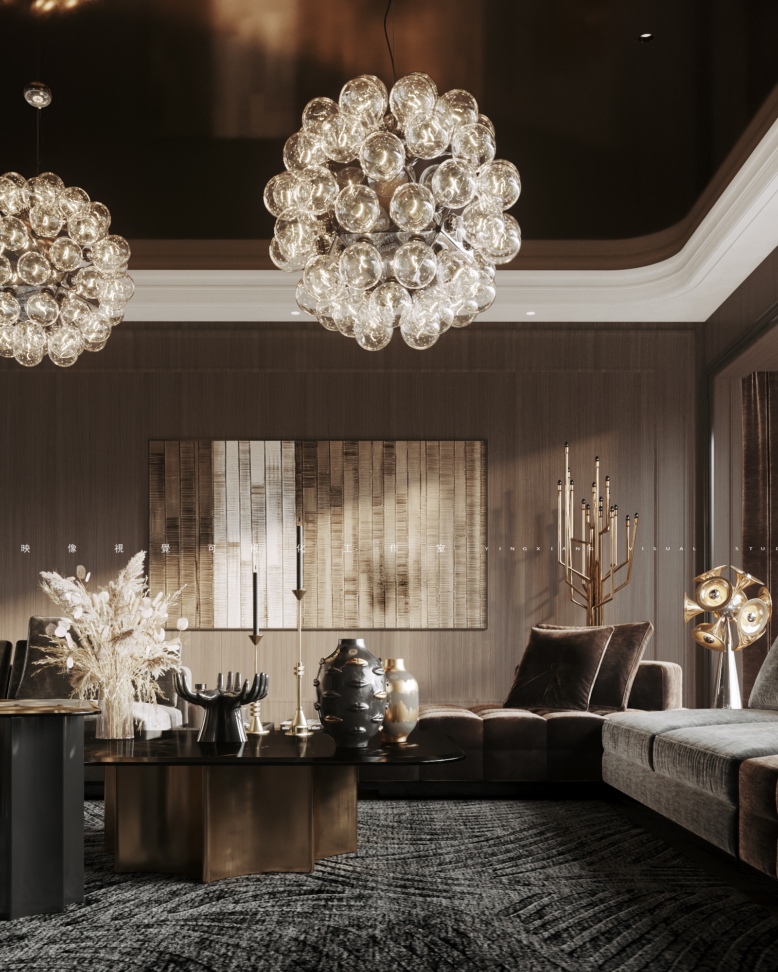 现代轻奢室内设计丨映像視覺可视化工作室-7