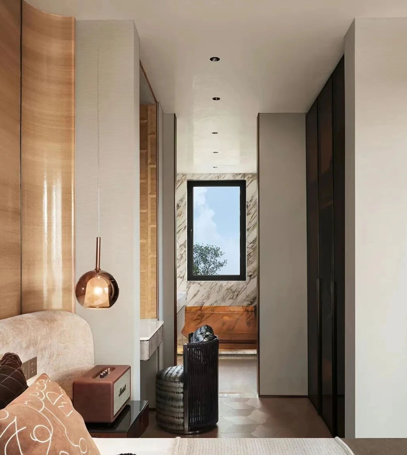 上海334㎡轻奢复古风样板间丨中国上海丨紫香舸设计-58