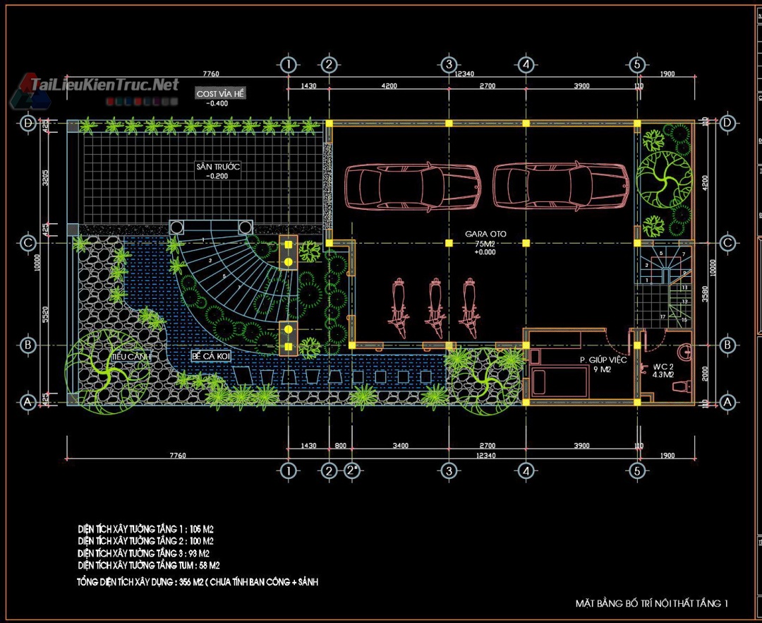 别墅古堡3层新古典设计方案（10·22m）-40