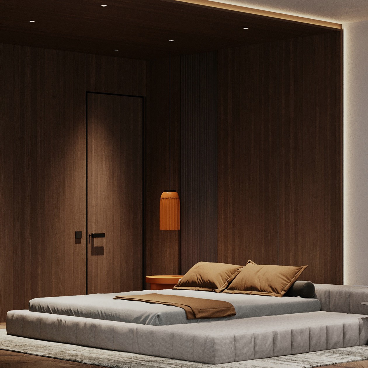 214㎡大平米住宅设计 超有设计感！-11