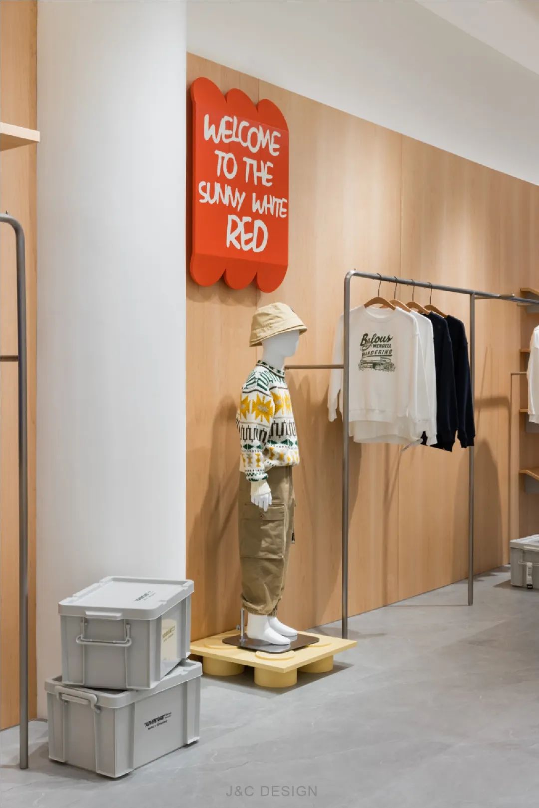 SUNNY WHITE RED 店铺设计丨中国济南丨及上室内设计事务所-30