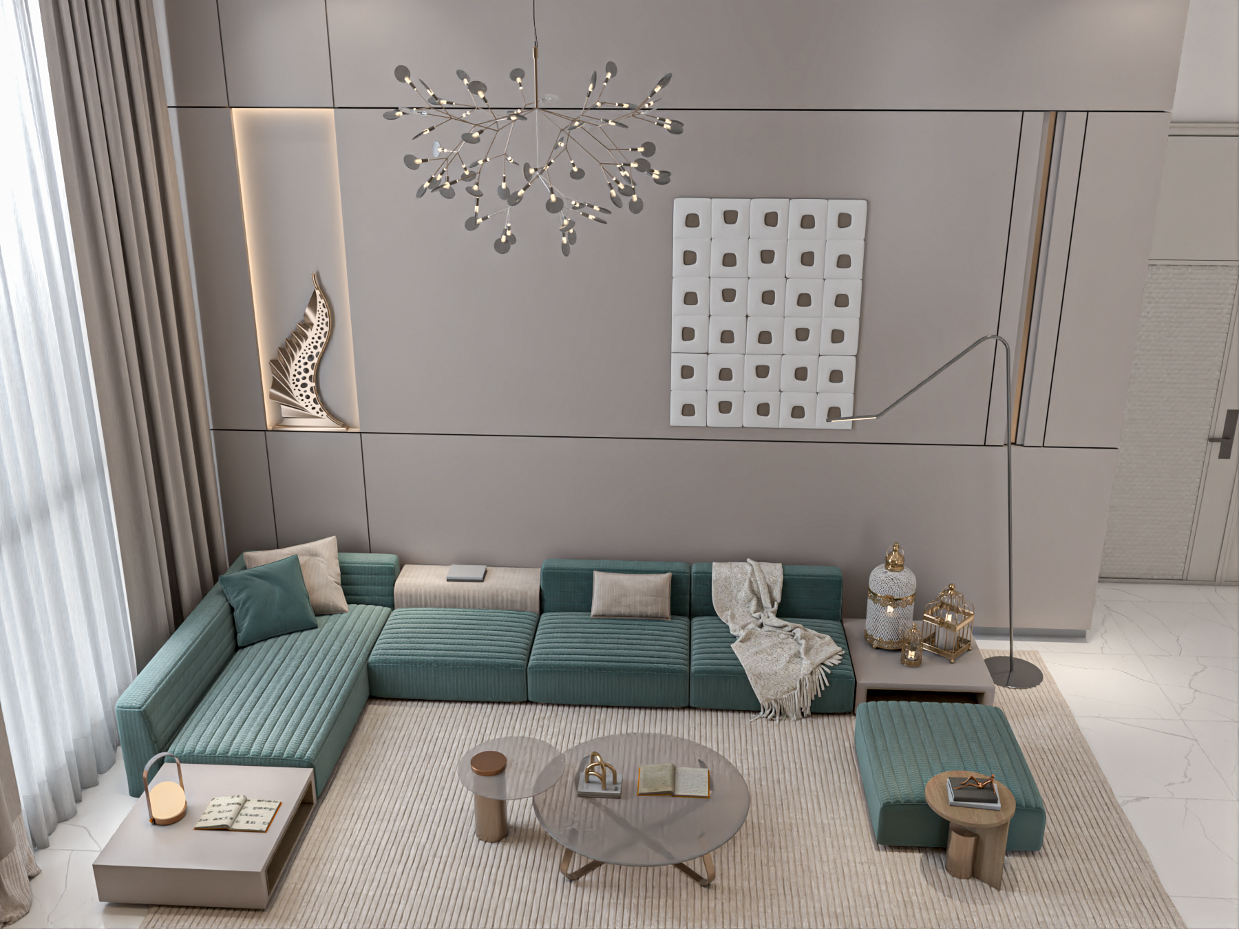 安静的起居和餐厅丨Smart & Quaint office-2