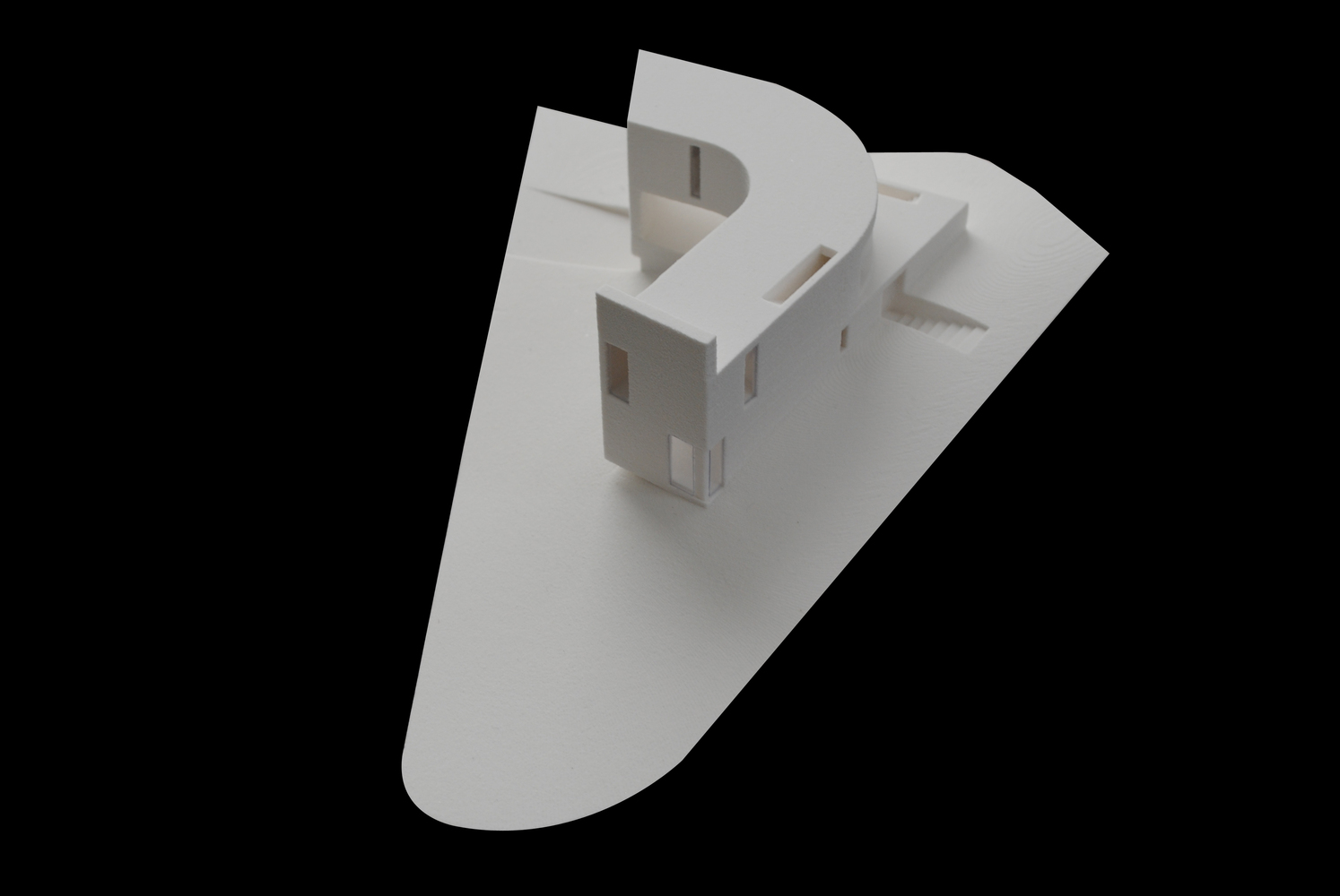 雪上度假胜地中的曲线住宅-73