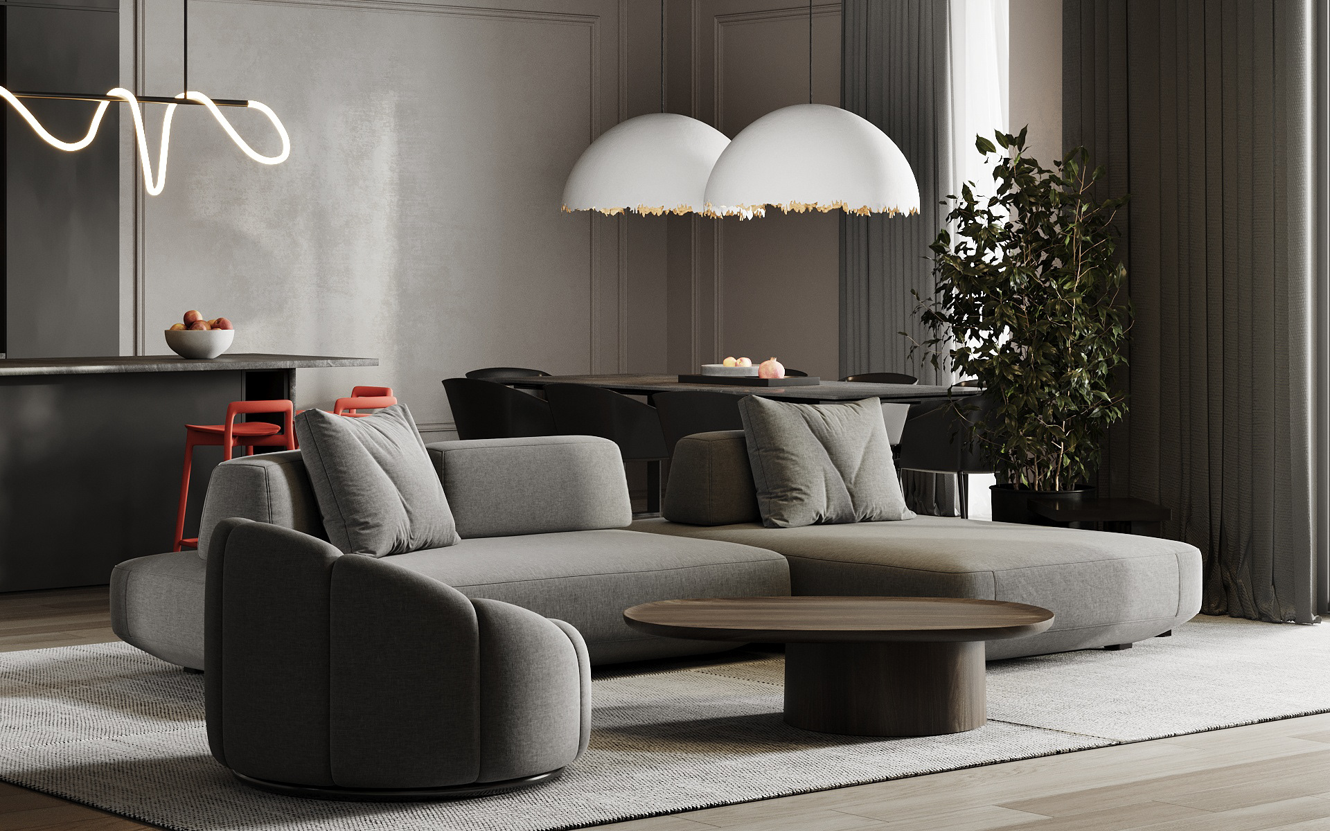 高级灰色系住宅设计 超高级！-1